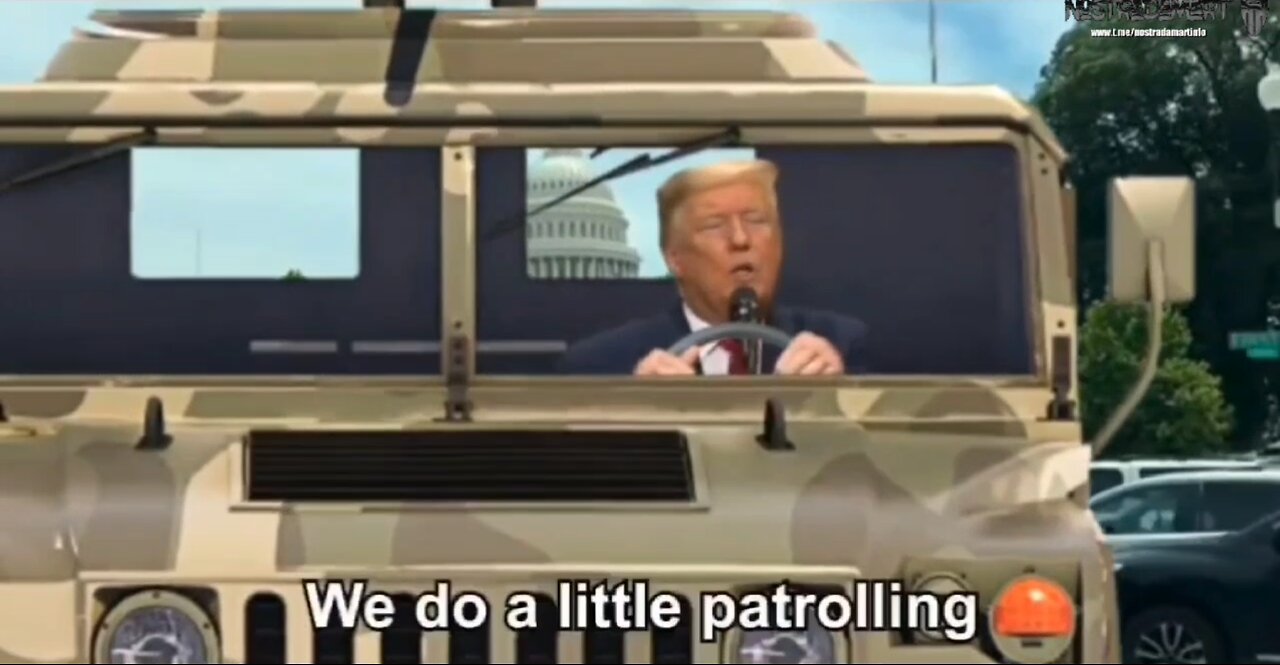 Déploiement militaire Washington DC - We do a little patroling