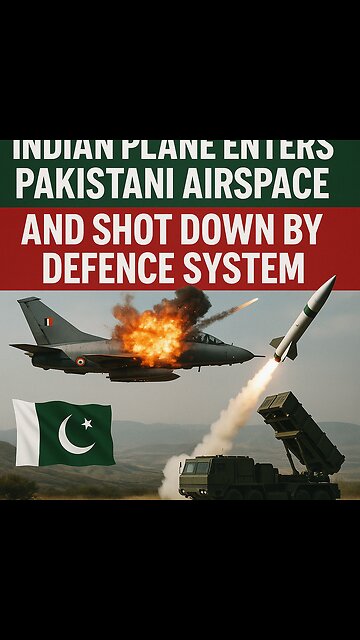 "Pakistani Air Defence Shoots Down Indian Fighter Jet After Airspace Violation"**