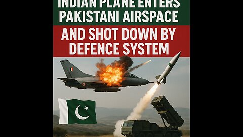 "Pakistani Air Defence Shoots Down Indian Fighter Jet After Airspace Violation"**