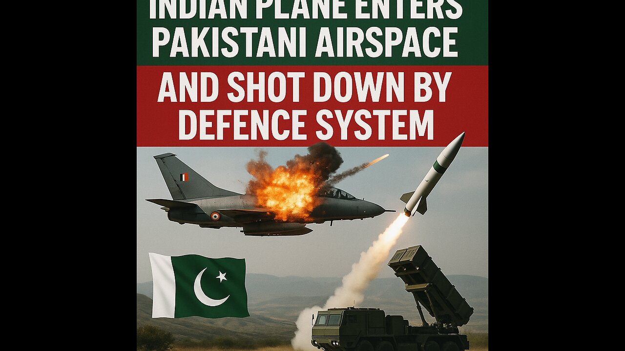 "Pakistani Air Defence Shoots Down Indian Fighter Jet After Airspace Violation"**