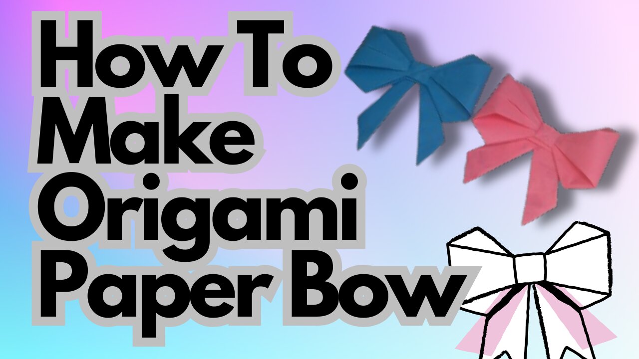 How to Make a Paper Ribbon Bow: Easy Paper Craft Tutorial