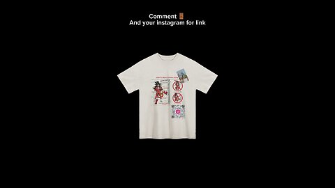 Comment your instagram and I’ll send link to shirt