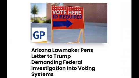 Arizona Lawmaker Pens Letter to Trump Demanding Federal Investigation Into Voting Systems