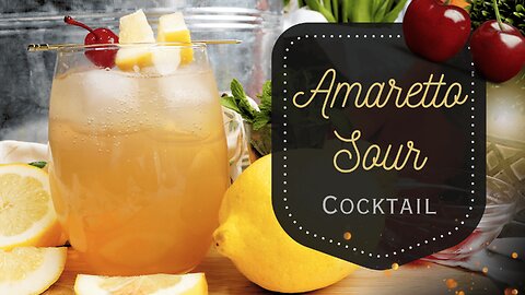 Amaretto Sour Cocktail Recipe | Sweet & Tart Classic Drink!