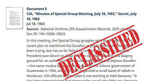 CIA, “Minutes of Special Group Meeting, July 18, 1963,”Secret, July 18, 1963 description of the main document