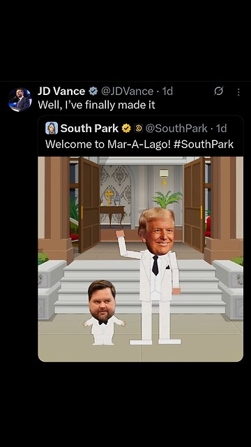 VP JD Vance and President Trump star on Southpark