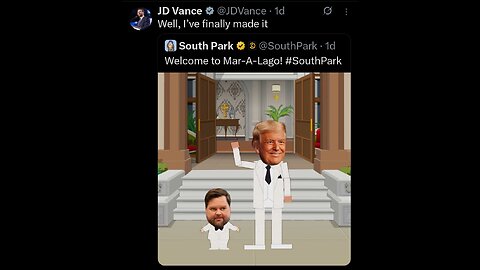 VP JD Vance and President Trump star on Southpark