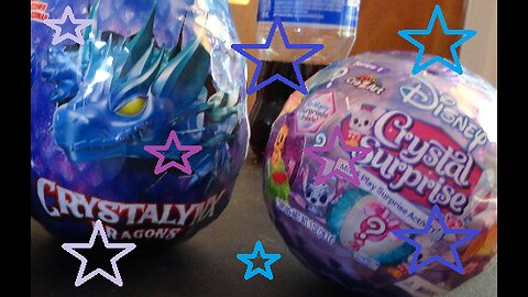 Disney Crystal Surprise and Crystalynx Dragons