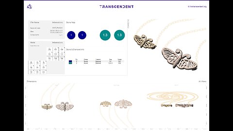 0007-Pendant | Butterfly Lightweight Pendant