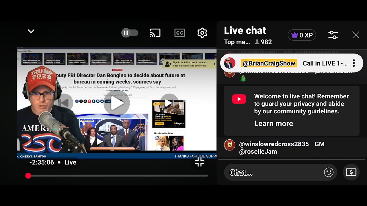 Brian Reed, Grifting off Dan Bongino