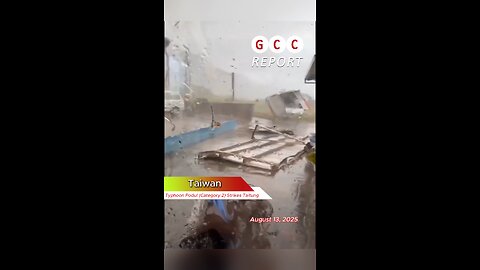 #Taiwan #TyphoonPodul #Taitung #storm #evacuation #emergency #tropicalcyclone #destruction #anomaly