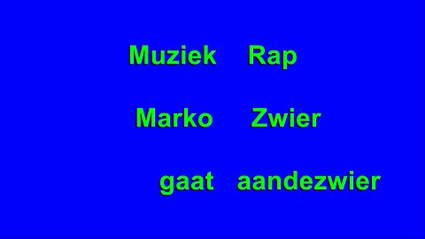 Muziek - Rap - Marko Zwier gaat aan de zwier - #Rap #Muziek #markozwier #aandezwier