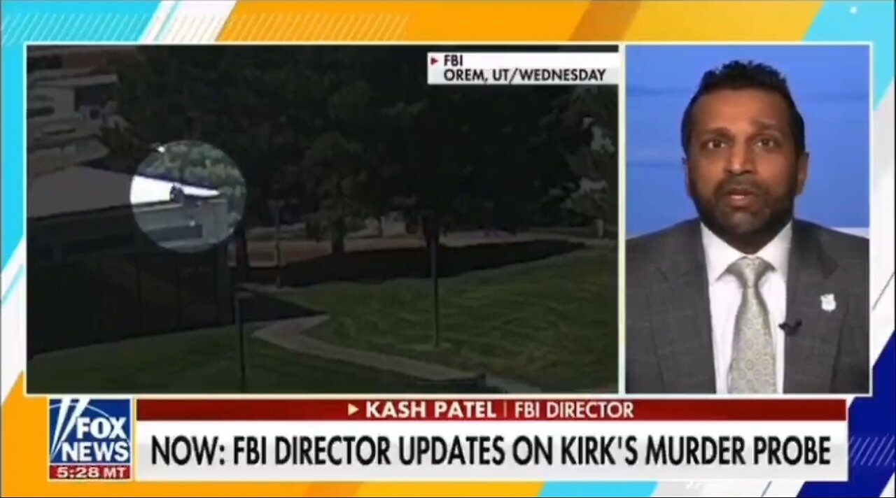 FBI Director: DNA Links Suspect to Firearm Towel and Screwdriver in Charlie Kirk Assassination