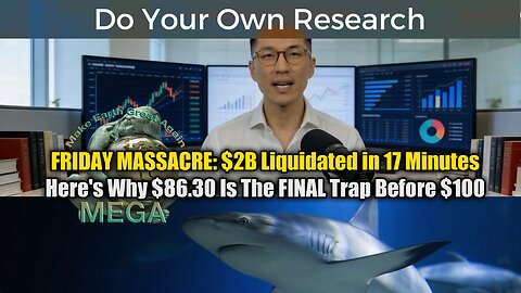FRIDAY MASSACRE: $2B Liquidated in 17 Minutes - Here's Why $86.30 Is The FINAL Trap Before $100