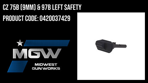 CZ 75B (9mm) & 97B Left Safety - 0420037429