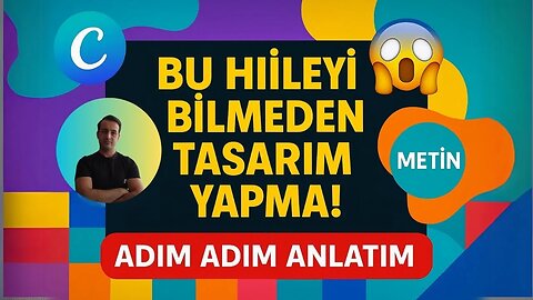 Bu TASARIM Hilesi Canva'yı Altüst Edecek! 😱 Maskeleme Tekniğiyle PROFESYONEL Poster Yap!