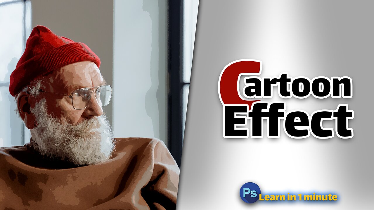 Turn photo to cartoon effect in Photoshop