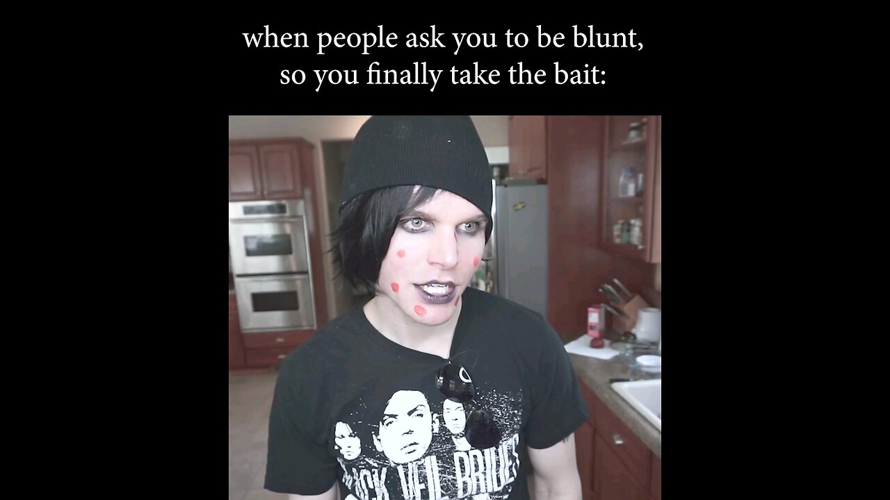 be nice, face the consequences #emo #funny #parody #dorky #lol #haha #omg #goth #real