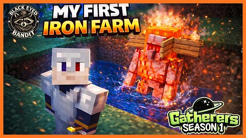 Building my first simple iron farm in minecraft