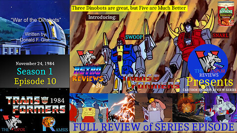 The Transformers (1984) "War of the Dinobots" | S1 E10 | FULL EPISODE Review | Reaction and Thoughts