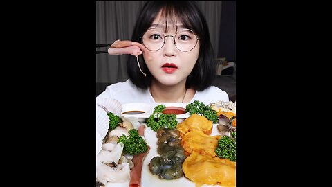 Raw Seafood Mukbang