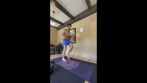 Naked muscle pumping