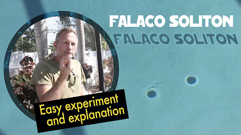 Falaco Soliton Experiment - Sustained Vortex Structure in Water