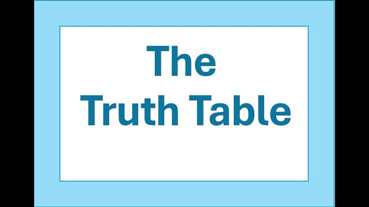 The Truth Table Episode 72:Walter Hofman PPC candidate