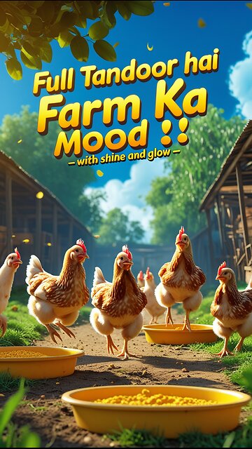 "Royal Chickens, Village Vibes 👑🐓 | A Scene You’ll Never Forget!"