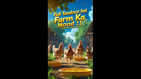 "Royal Chickens, Village Vibes 👑🐓 | A Scene You’ll Never Forget!"