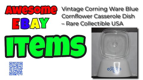 Vintage CorningWare Blue Cornflower 1-3/4 Qt Casserole w/Lid #ebay #buyitnow