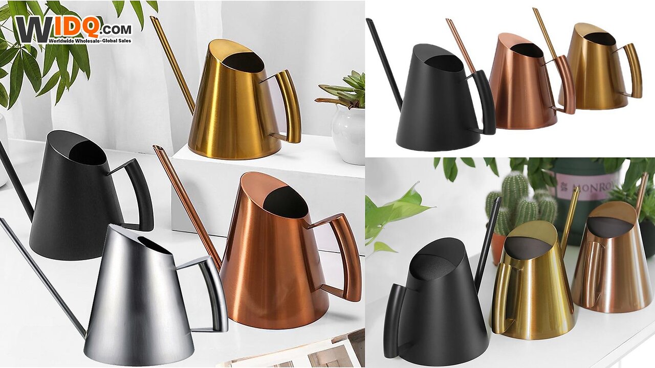 🌿 Stainless Steel Watering Can | 3 Sizes, Long Spout, Stylish & Durable 💧