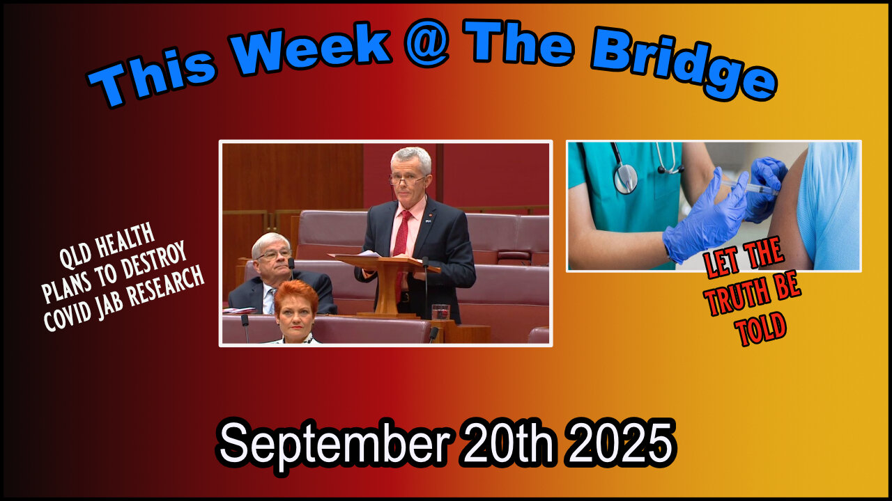 This Week At The Bridge - Part 2 of 3 - Reasons behind potential destruction of Covid Jab Research