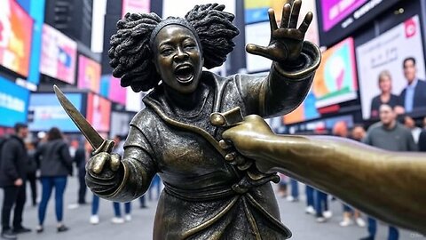 Sheboon Statute @ Time Square 🌚🗿🦍