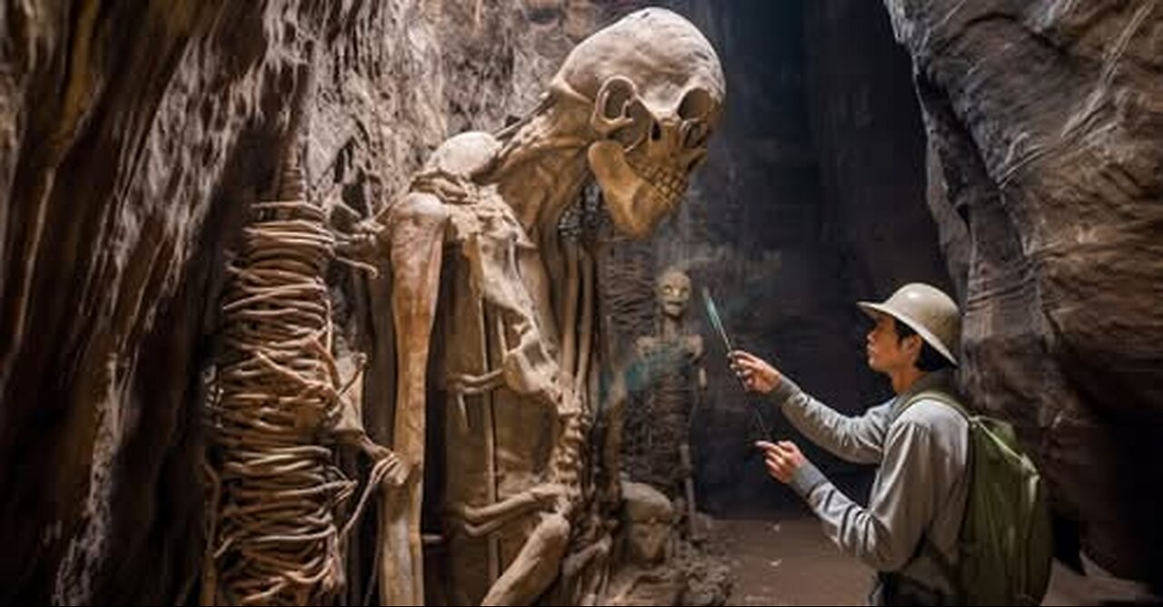 Lost Archaeologist Finds Giant Skeletons Under The Grand Canyon - Motech