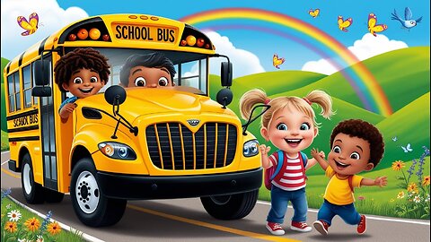 Wheels on the bus|#wheelsonthebus|#nurseryrhymes|#bus|#poems|#kidssongs|#cartoon