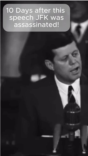 JFK’s speech on secret societies