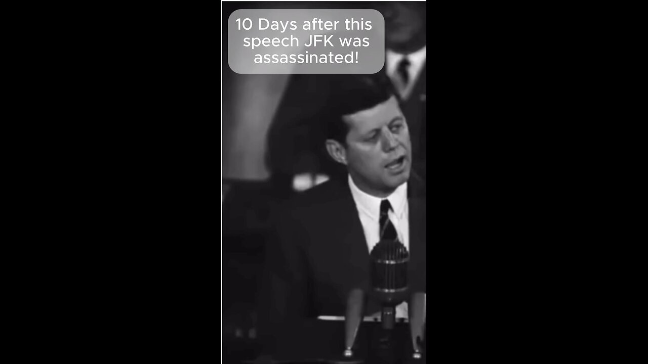 JFK’s speech on secret societies