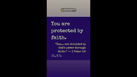 Your trust in Him is your greatest protection.