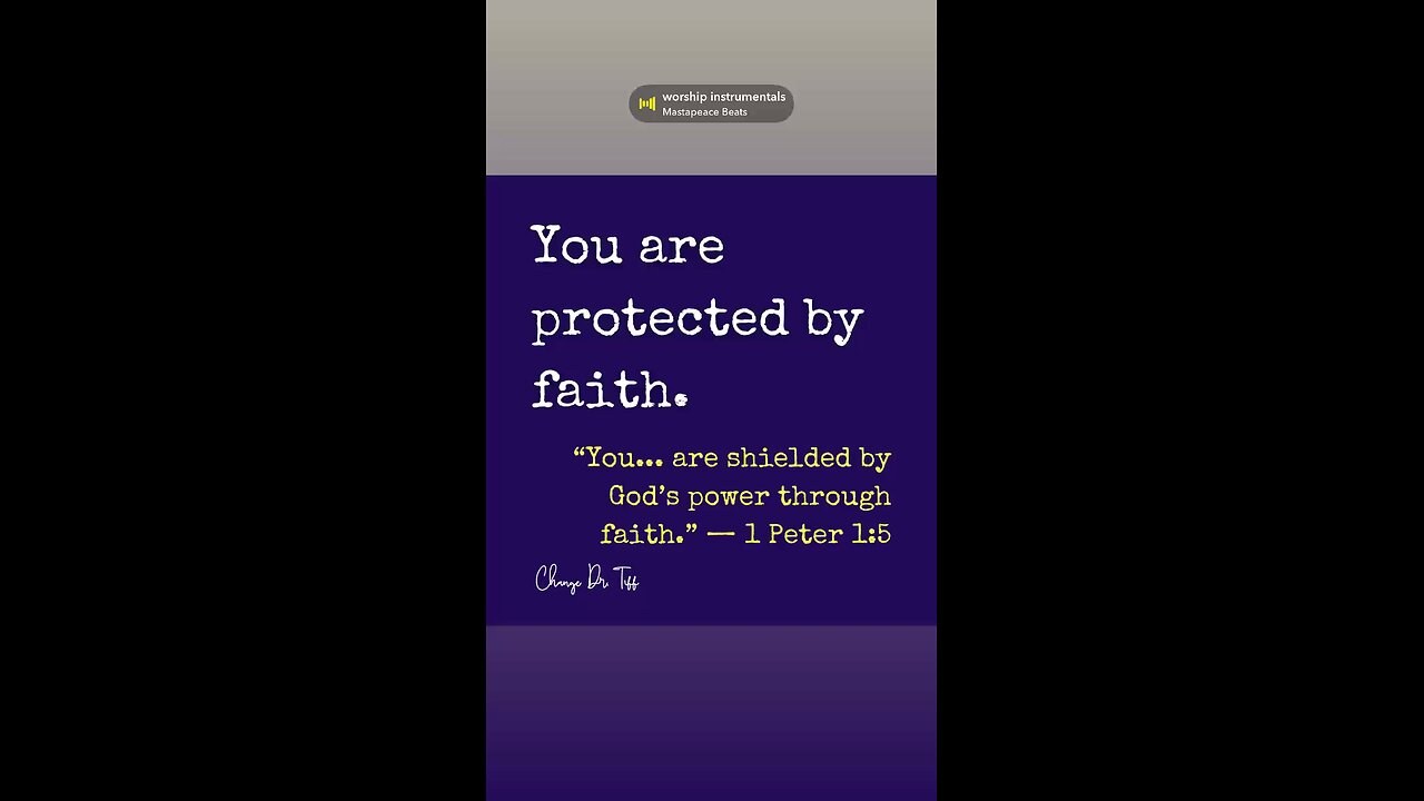 Your trust in Him is your greatest protection.