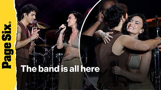 Exes Joe Jonas and Demi Lovato reunite for 'Camp Rock' performance