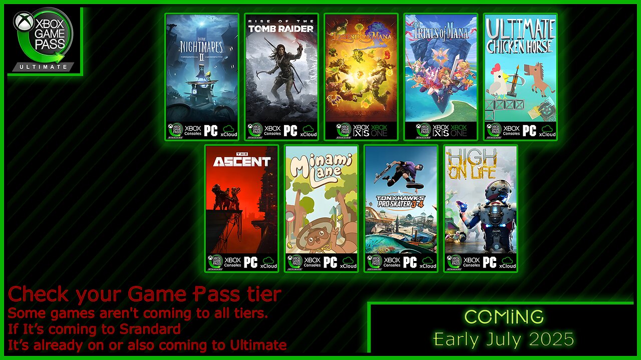 Coming to Xbox Game Pass Early July 2025