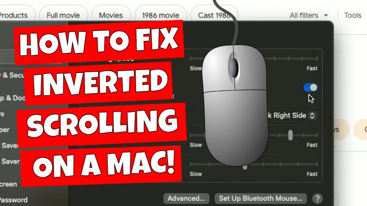 How To Fix MAC OS Inverted Reverse Mouse Scrolling Change Scroll Direction