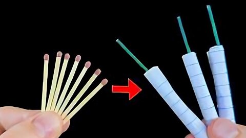 How To Make Diwali Crackers Using Matchstick - Bijli bomb