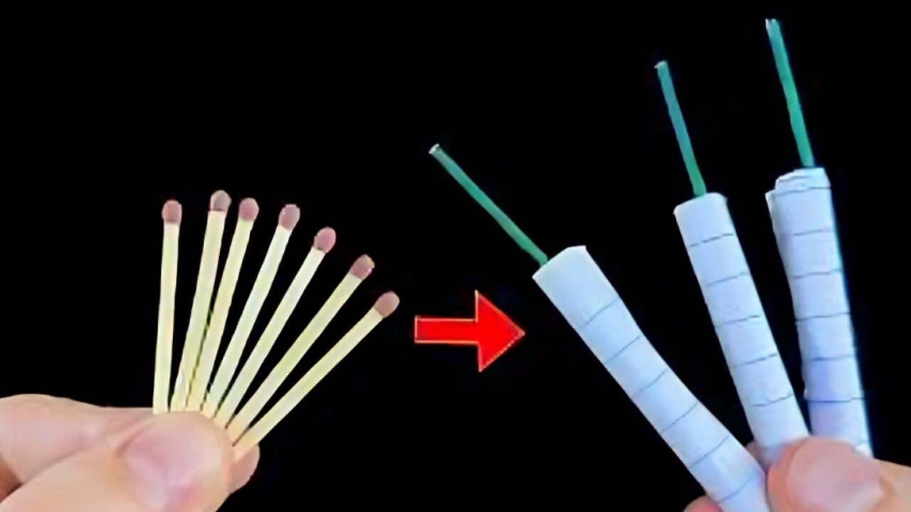 How To Make Diwali Crackers Using Matchstick - Bijli bomb