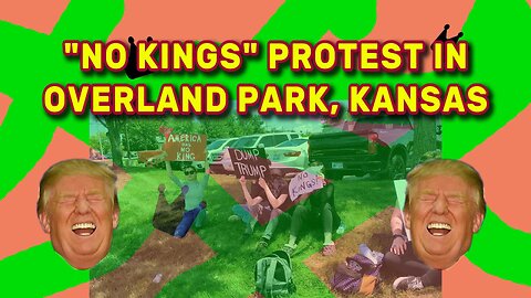 "No Kings" Protest In Overland Park, Kansas - June 14th, 2025
