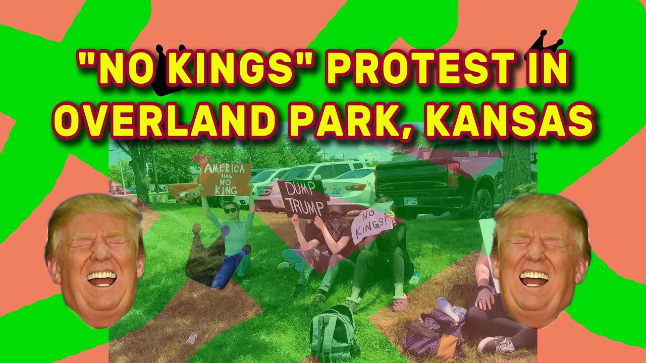 "No Kings" Protest In Overland Park, Kansas - June 14th, 2025