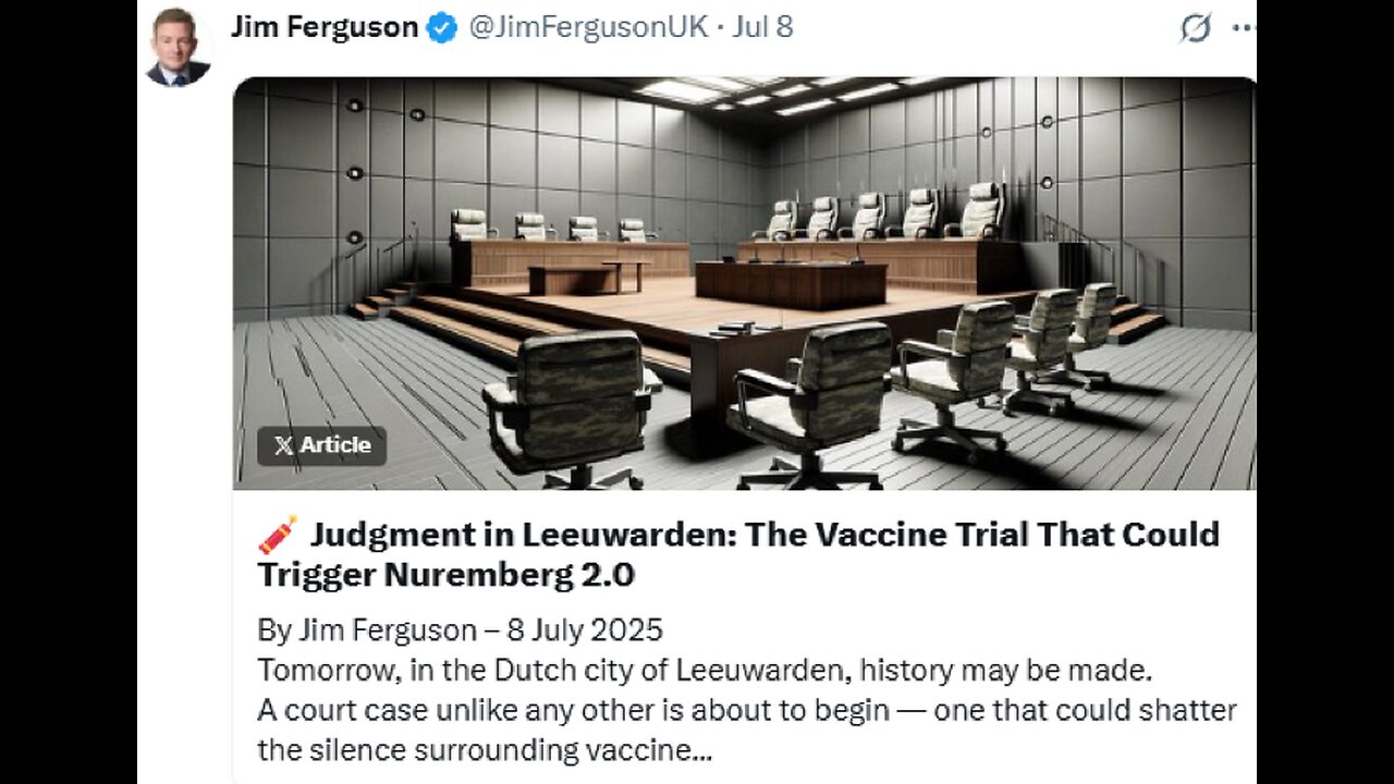 VACCINE BIOWEAPONđź’‰ evidence filed in Dutch court against Global Elites..