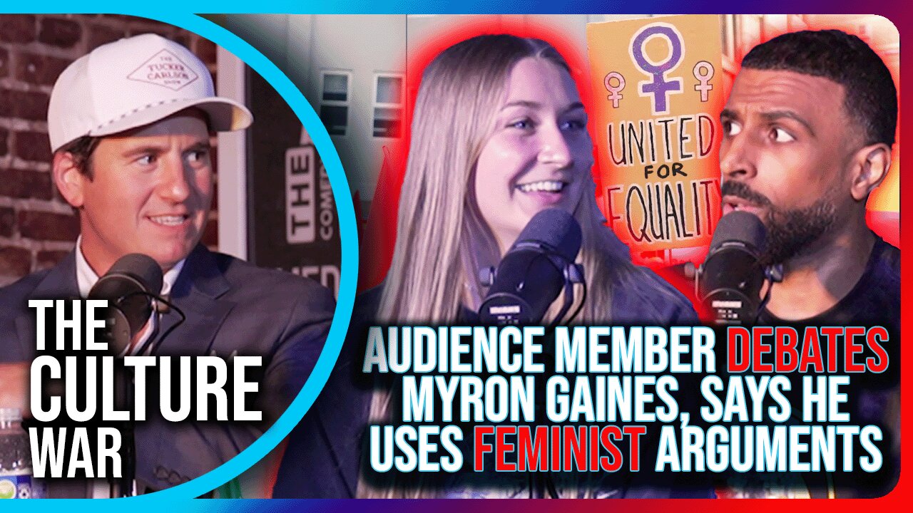 Audience Member DEBATES Myron Gaines, Says He Uses FEMINIST Arguments