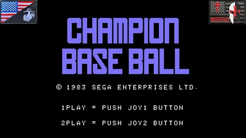 チャンピオン・ベースボール (SG-1000 - Attract Mode) [JP Version of "Champion Baseball"]